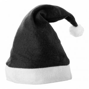 czarna czapka Mikołaja 76AA1655