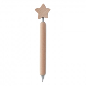 drewniany długopis z gwiazdką 14MB64